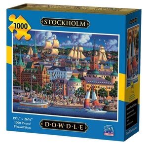 Dowdle Stockholm 1000 Piece Puzzle EUC